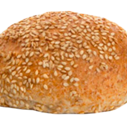 Tarwebol met sesamzaad